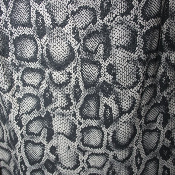 DESIGNER FATTANEH BAHARI ANIMAL PRINT SLEEVELESS DRESS w/MATCHING BLACK COAT 12 - Picture 4 of 15